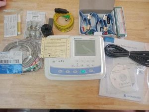 máy điện tim 3 cần Nhật bản